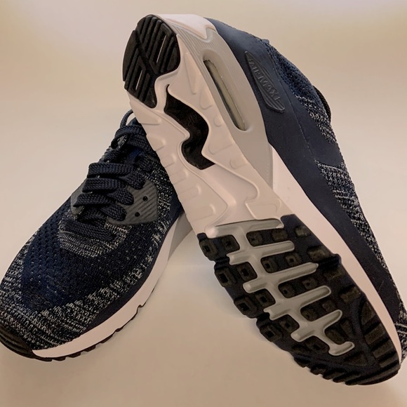 *Host Pick* Nike Air Max 90 Ultra 2.0 Flyknit College Navy (875943-401) - Picture 4 of 9
